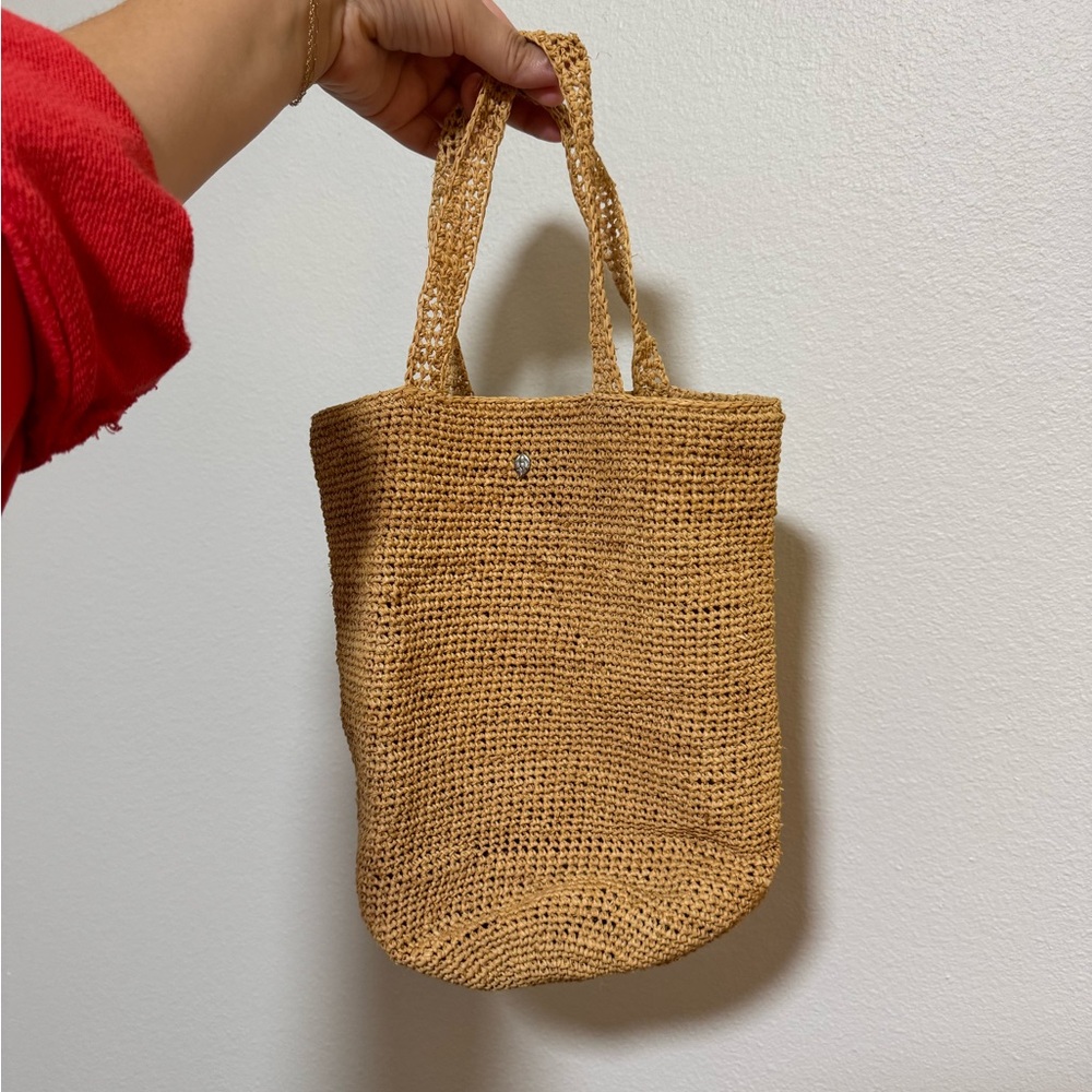 Helene Kaminski raffia bucket bag